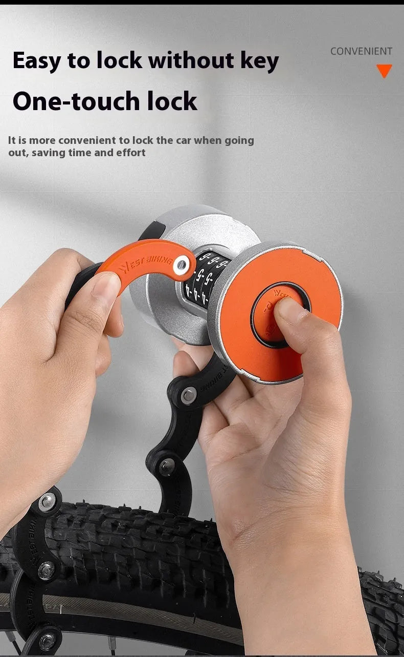 Black bicycle water bottle cage with integrated anti-theft fliplock lock mechanism mounted on bike frame