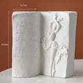 Ceramic book stand decorative ornament in modern simplicity style