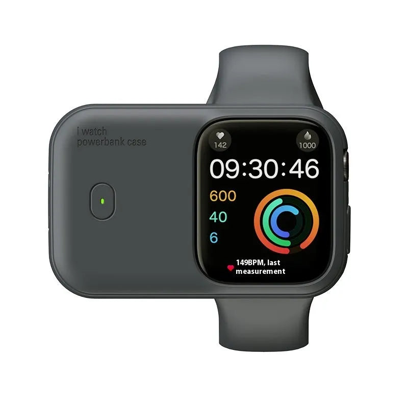 Apple Watch portable wireless charging case power bank with silicone protective cover