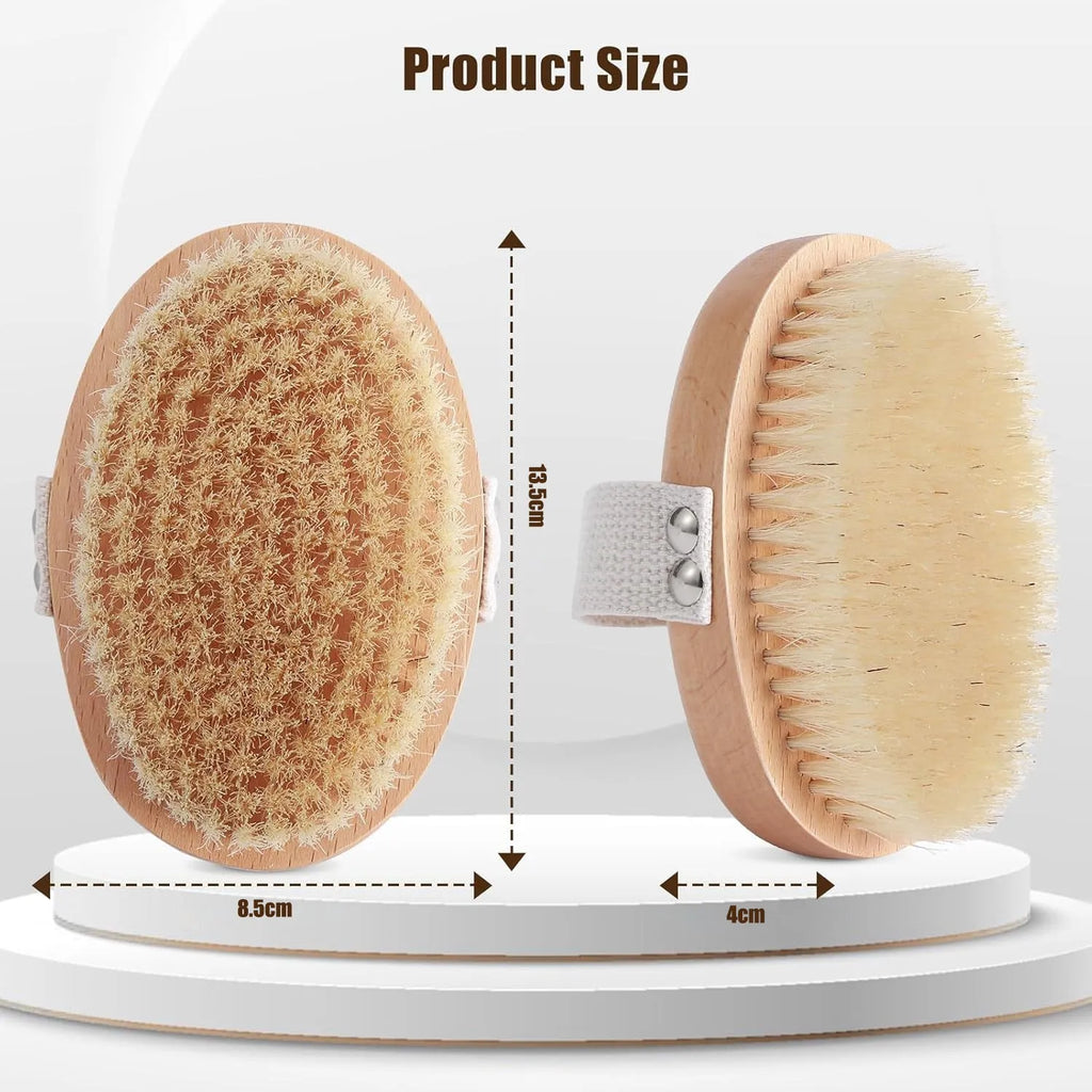 Soft boar bristle pet palm brush for short-haired dogs and cats with beech wood handle