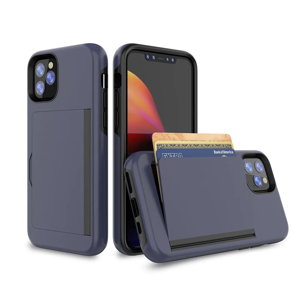 Simple solid colour mobile phone shell case for Apple iPhone 11, Pro and Pro Max in multiple colours.