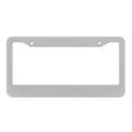 Aluminium license plate frame for American cars in black finish with round mounting holes