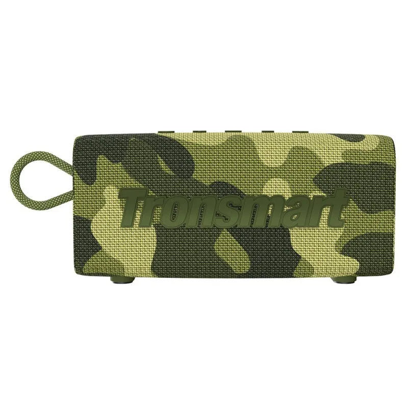Portable waterproof Bluetooth speaker in multiple colour options including black, blue, red and camouflage