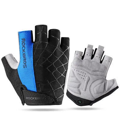 Breathable cycling gloves in grey, available in sizes S to XXL for road and mountain biking