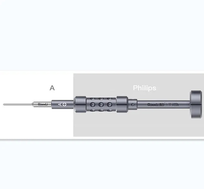 Precision screwdriver set with grenade-shaped aviation alloy handle and multiple bit types for iPhone and electronics repair