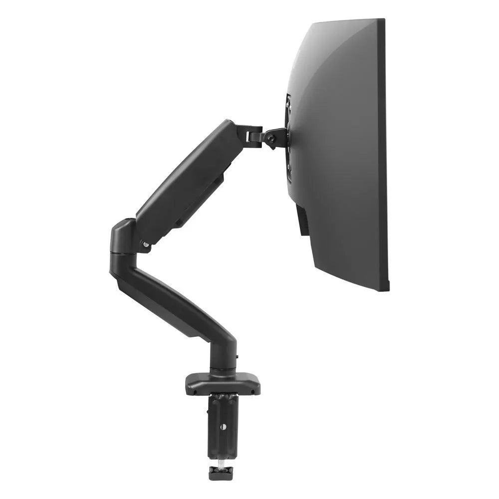 Black rotating telescopic LCD screen bracket showing adjustable monitor mount