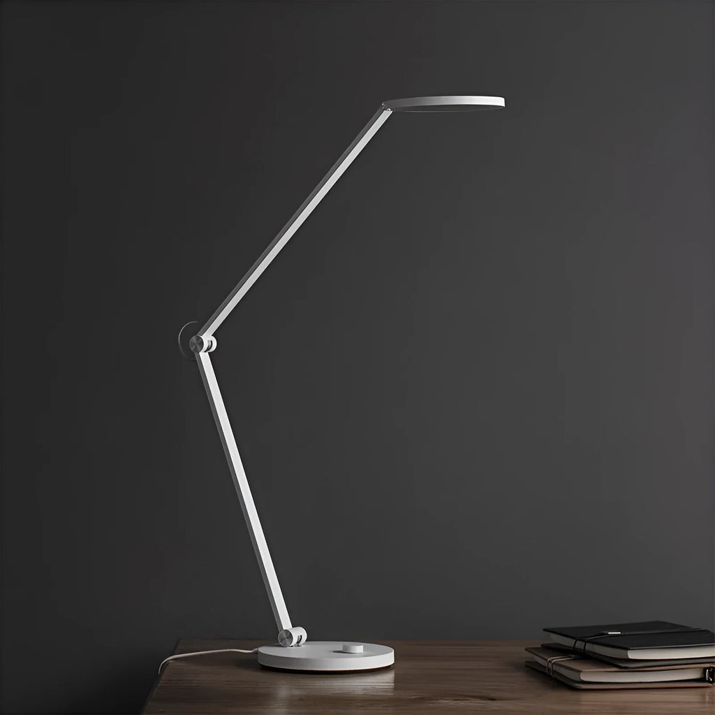 ProLED folding smart desk lamp with adjustable colour temperature on a bedroom desk