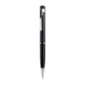 Black pen-shaped digital voice recorder with zinc alloy shell, 140mm length