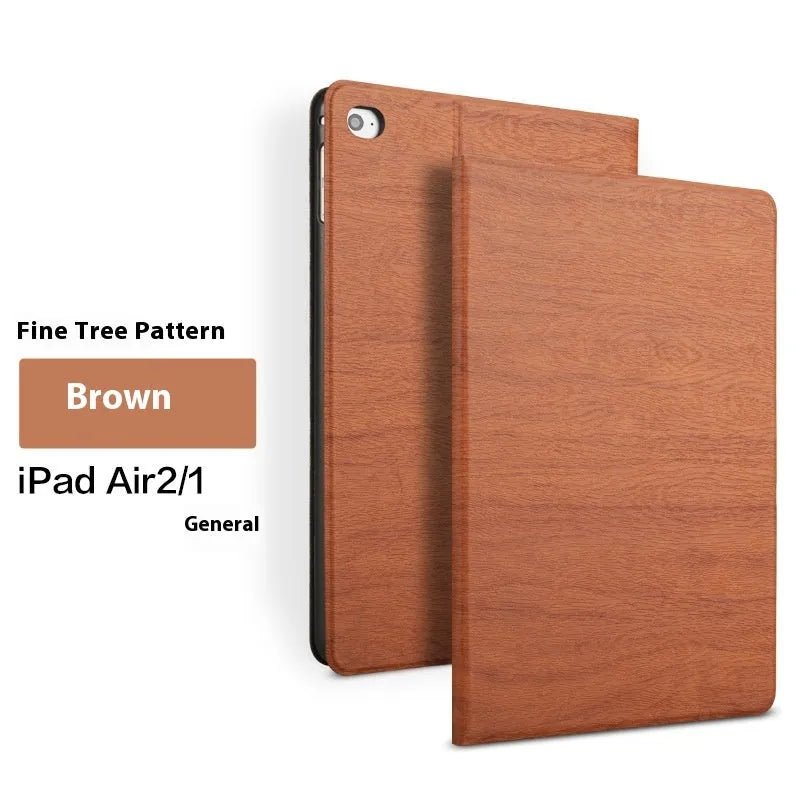 Sapphire blue imitation leather universal iPad protective cover with an integrated sleep bracket stand.