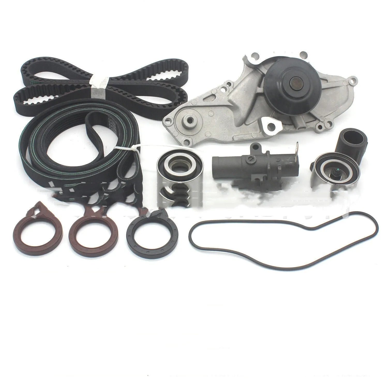 Car belt and water pump assembly kit for vehicle cooling system repairs