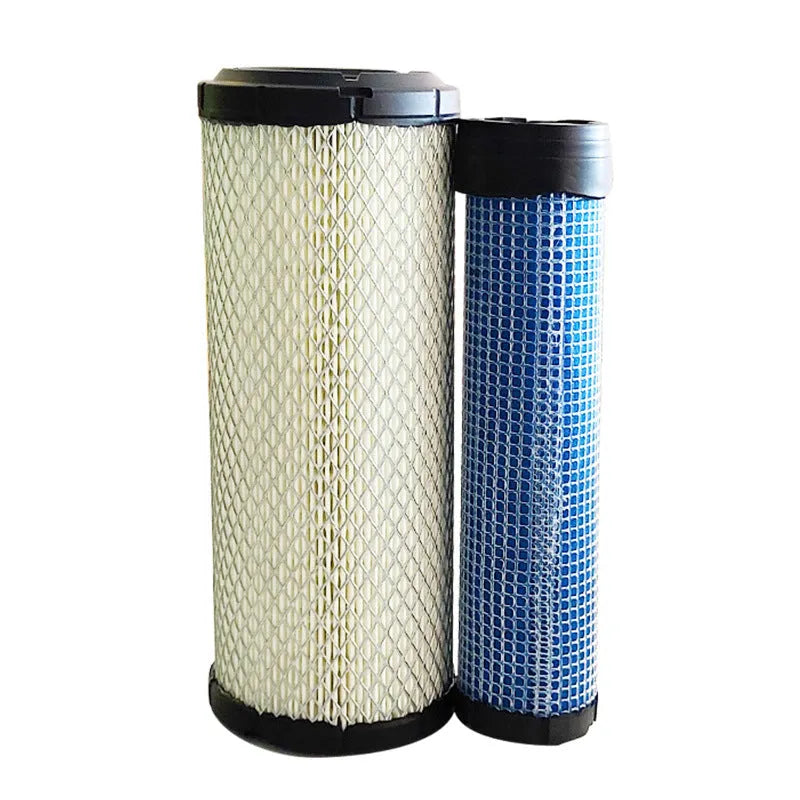 Donaldson model 1027 folding engine air filter showing dimensions and wood pulp filter paper construction.