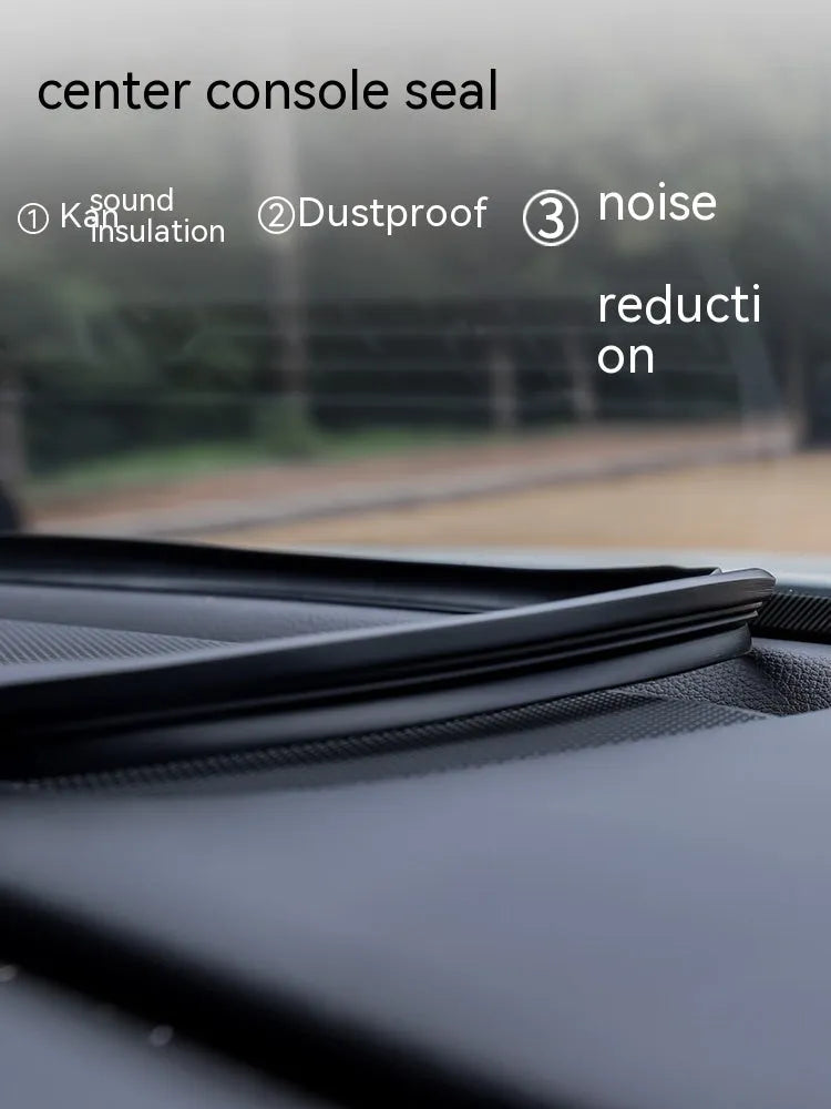 Mitsubishi Outlander dashboard soundproof seal strip showing 1.6m silicone construction with card slots
