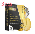 24K gold thin sheet eye mask patch 20 pairs for under-eye eye bag and wrinkle care