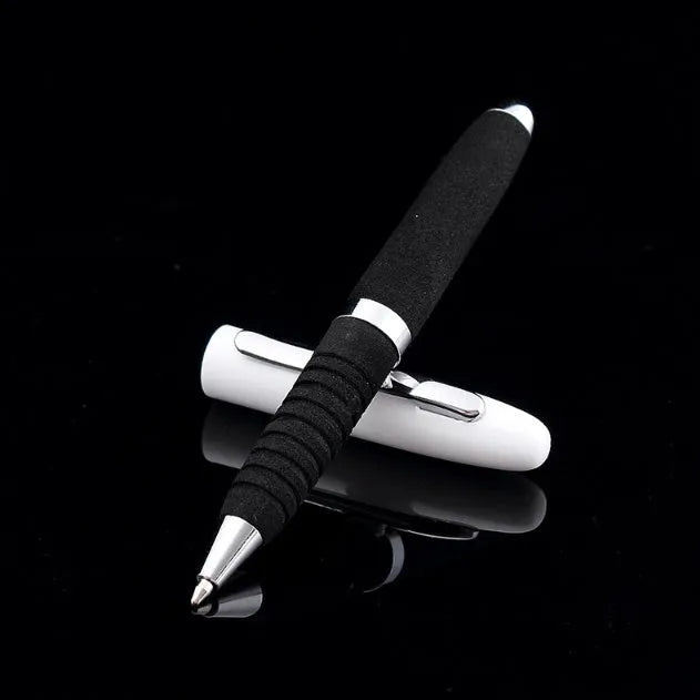 EVA metal cap mini ballpoint pen showing metal body and cap, with colour options displayed.