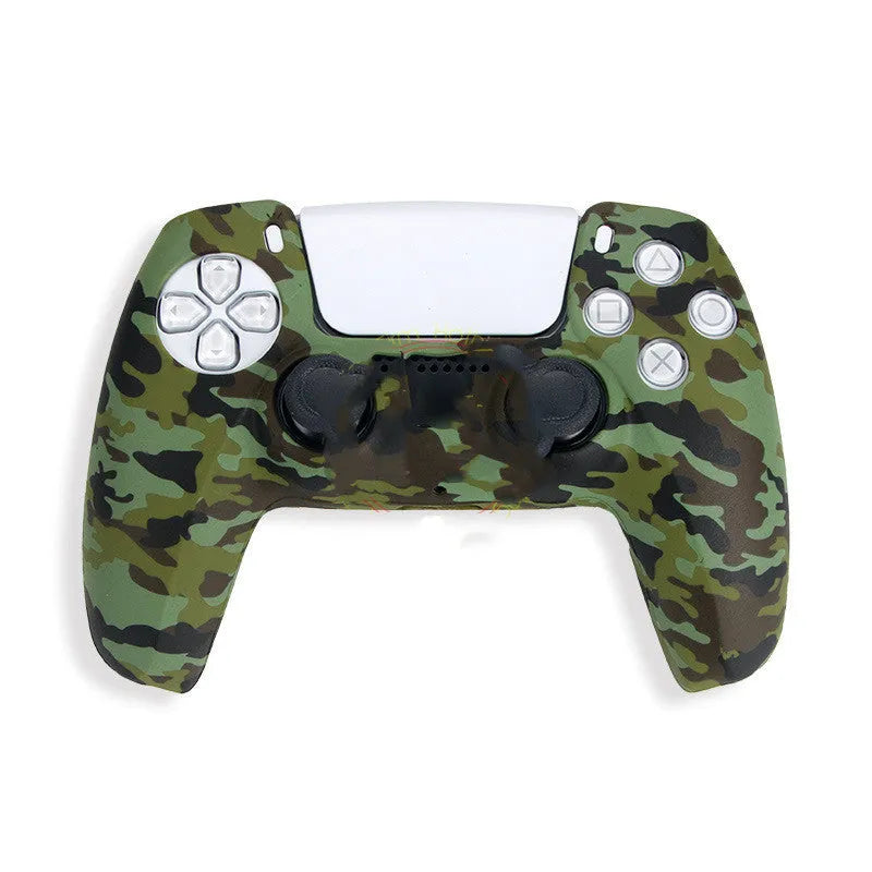 Camo pattern silicone protective case for PlayStation 5 DualSense wireless controller