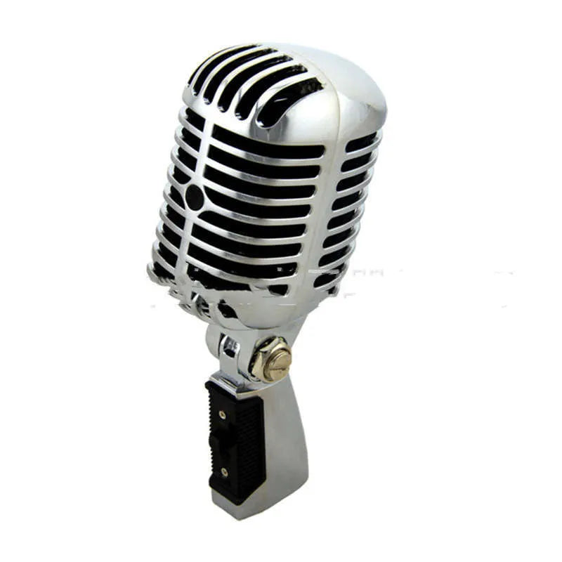 All-metal dynamic stage microphone in gold, silver, and rose gold colours with heart-shaped polar pattern
