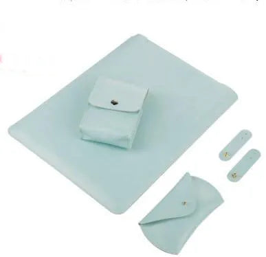 Microfibre leather laptop sleeve for MacBook Air and Pro in 11, 12, and 13 inch sizes with colour options