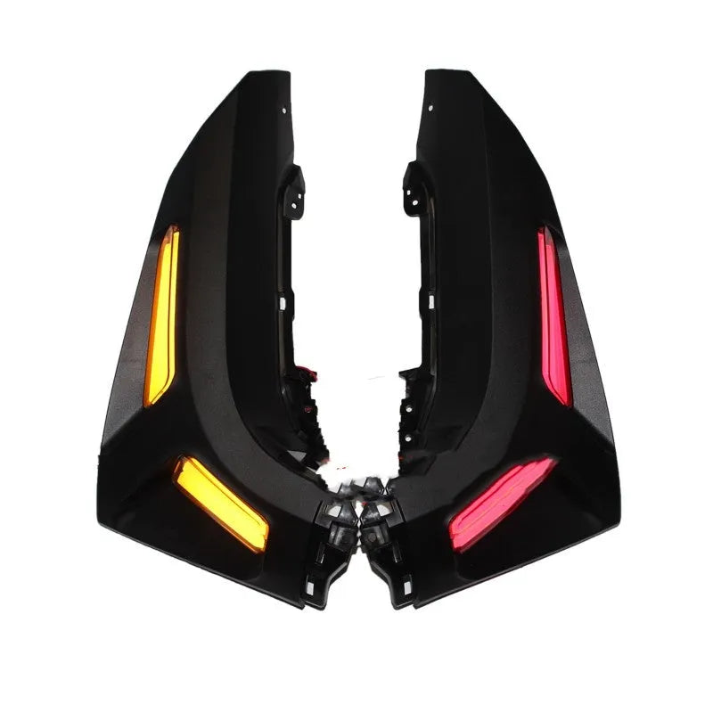 Blue and yellow LED turn signal light for Yamaha NMAX155 scooter.