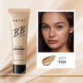 Waterproof BB cream in four shades 01, 02, 03, 04 with sweat-proof properties