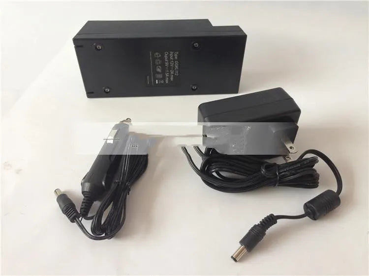GKL112 model car charger with US plug, shown on a white background.