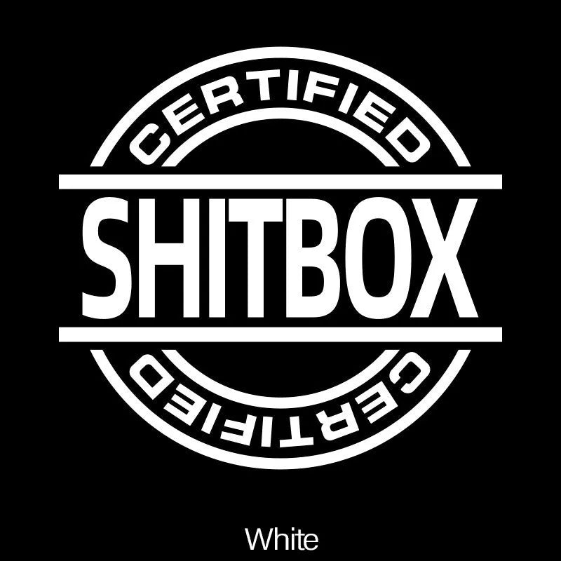 13x12cm creative vinyl car sticker in multiple colour options on a vehicle body panel.