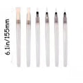 Wood pulp paper painting sponge set with 6 fountain pens and heart, round, square shaped blanks