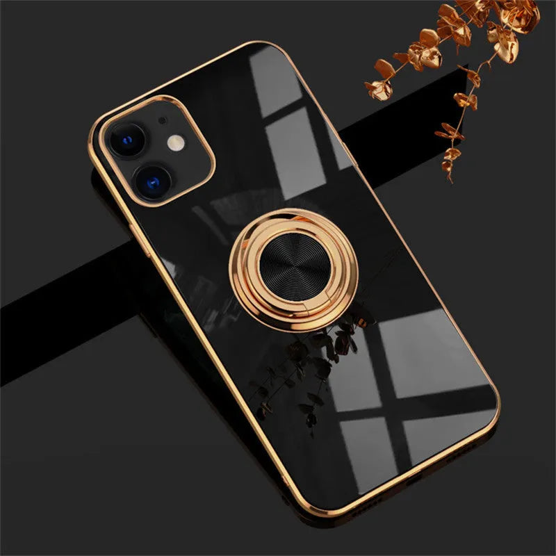 Flexible TPU silicone phone case for iPhone on a table, shown in milk tea colour.