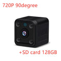 Mini wireless camera 1080P full HD with 3.6mm lens and 120 degree wide angle for indoor use