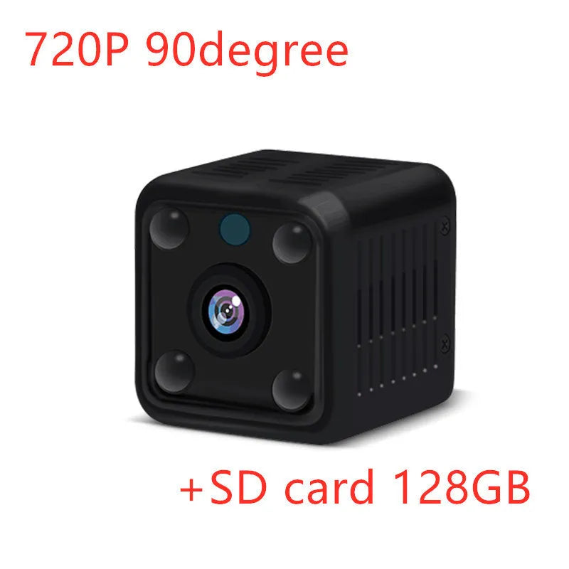 Mini wireless camera 1080P full HD with 3.6mm lens and 120 degree wide angle for indoor use