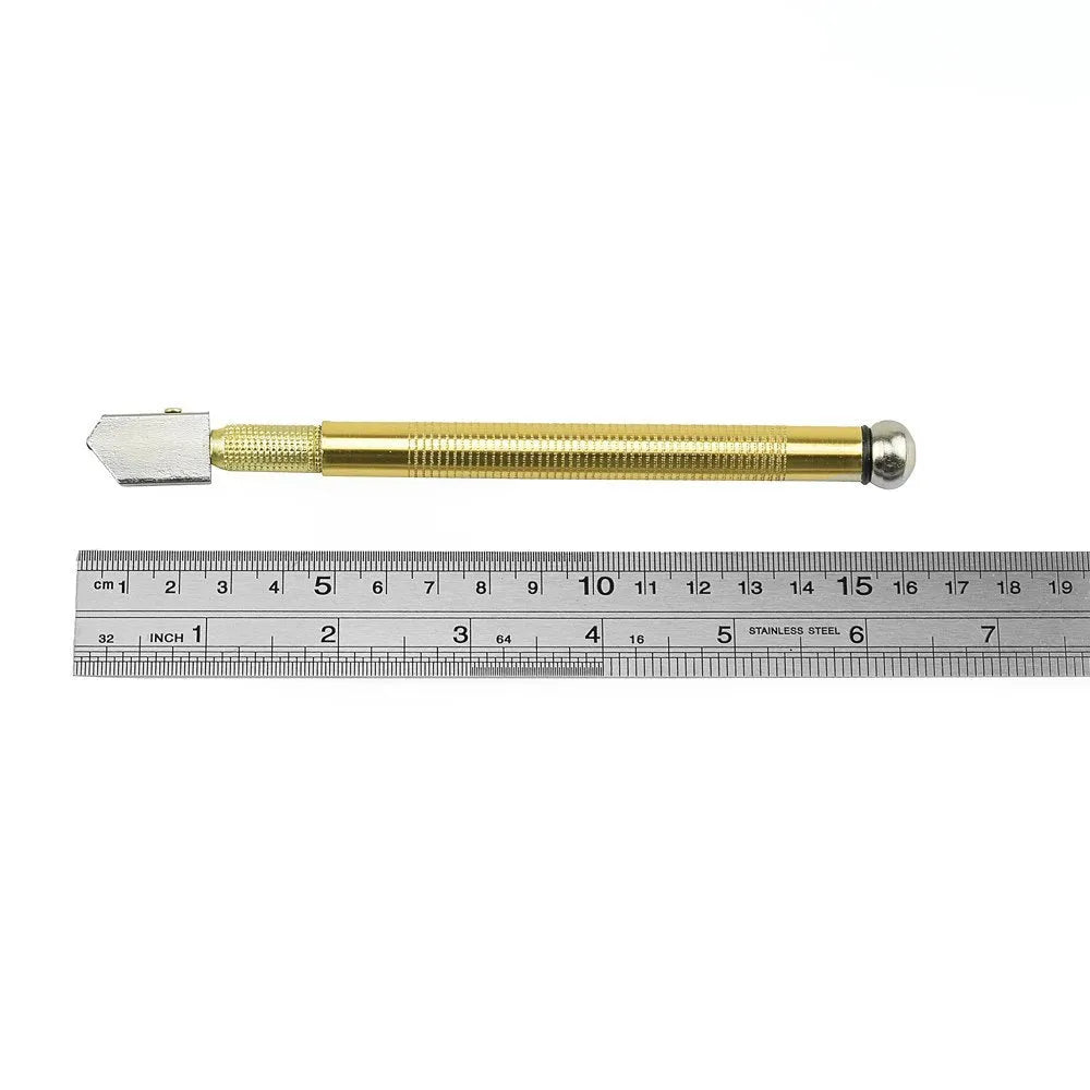 Imported glass cutter tool with metal handle and carbide wheel blade for cutting 2-19mm thick glass