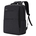 Waterproof shockproof rechargeable laptop backpack in Oxford cloth showing size options for 14-inch and 15.6-inch computers