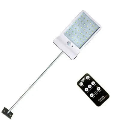 Black and white IP65 waterproof solar garden light for outdoor balcony and courtyard illumination