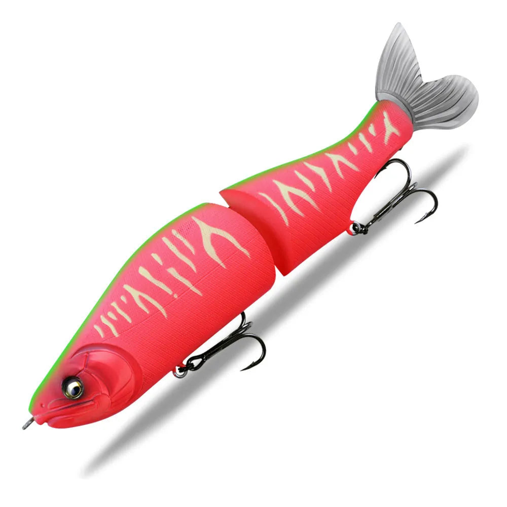 185mm hard plastic fishing lure for bass and pike in one of fifteen colour options