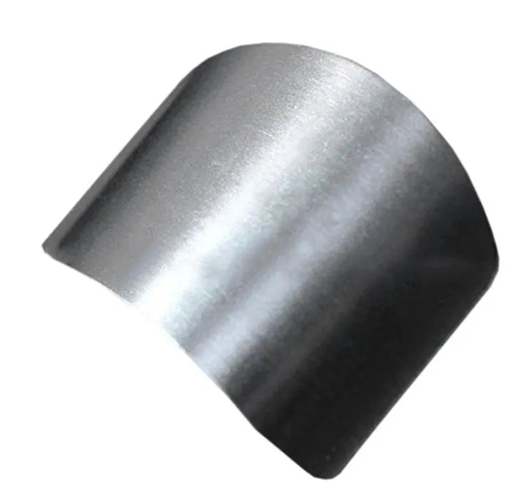 Stainless steel finger guard for kitchen safety during vegetable cutting
