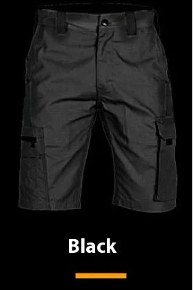 Elastic waist camouflage shorts available in multiple patterns including dark night and CP camouflage