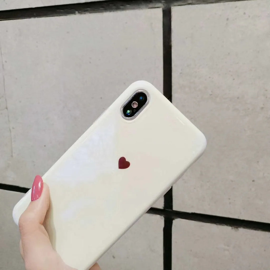 Slim blue light blocking protective back cover case for iPhone, shown in Bluwhite and White colour options.