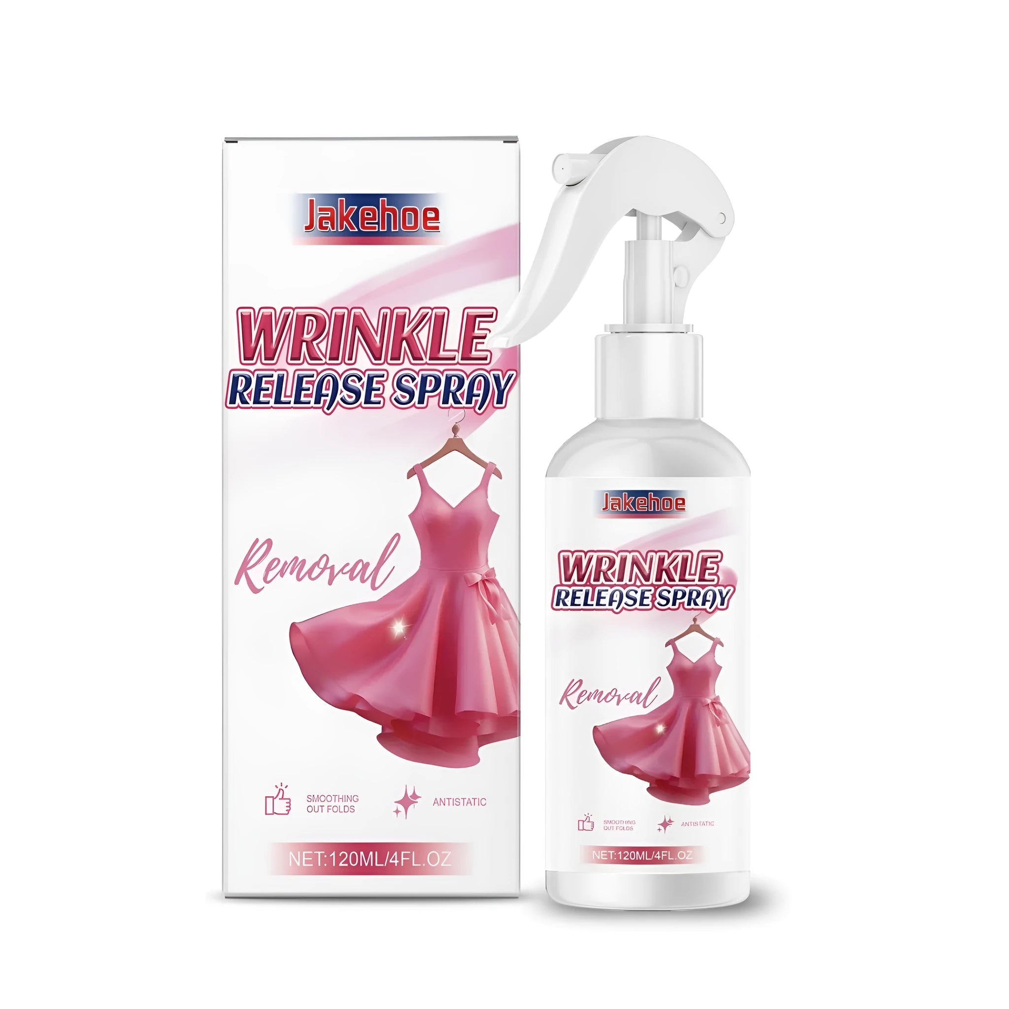 120ml wrinkle release spray bottle with mist nozzle for fabric de-creasing without heat