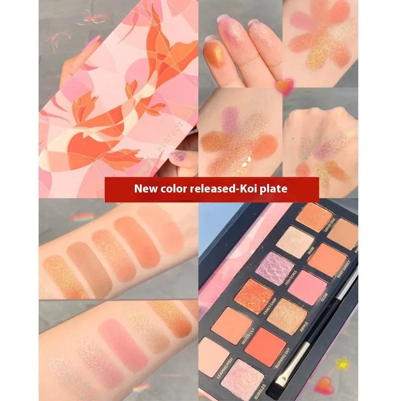 Explorer twelve-colour animal eyeshadow palette showing twelve different colour pans