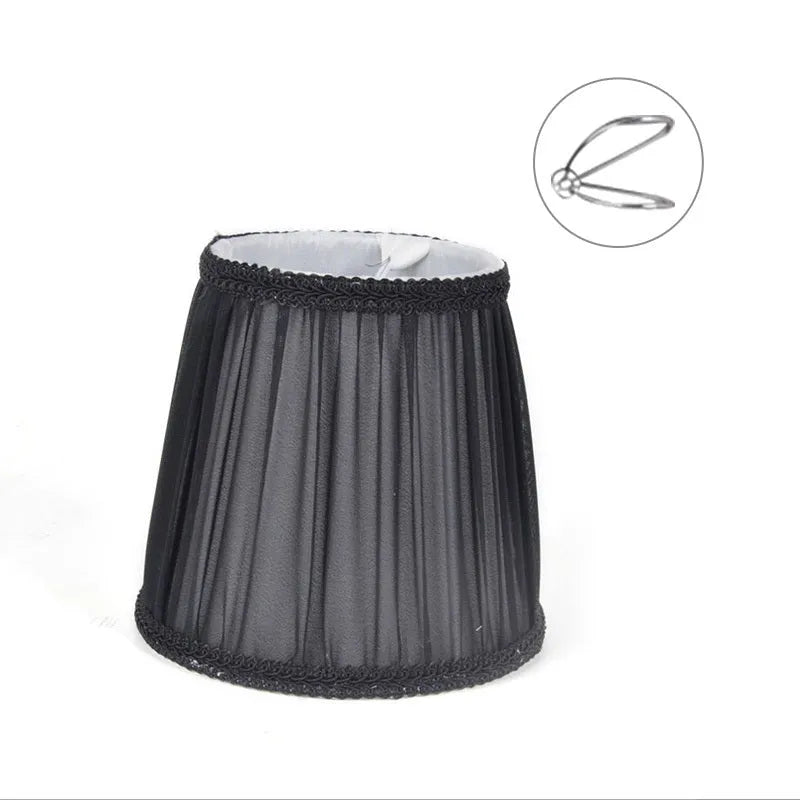 Purple Wheat crystal wall lamp with fabric cloth lampshade in dark blue, white or black colours