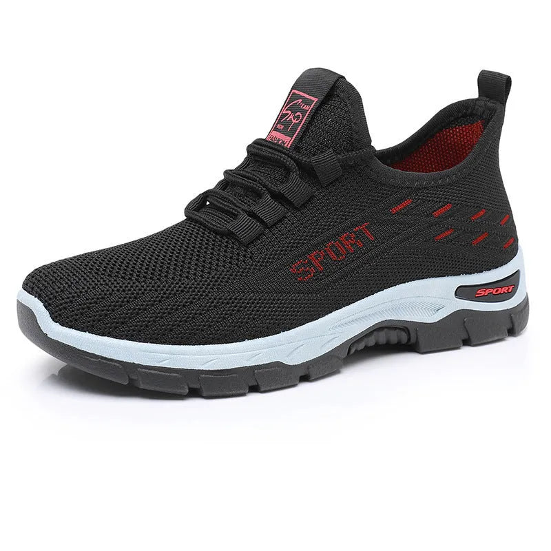 Casual sports sneaker with soft PVC injection moulded sole in low-top breathable design