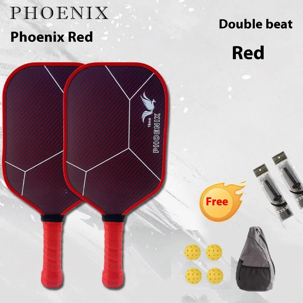 Peak Kevlar carbon fiber frosted table tennis racket plate with diagonal bag and balls in multi-colour options