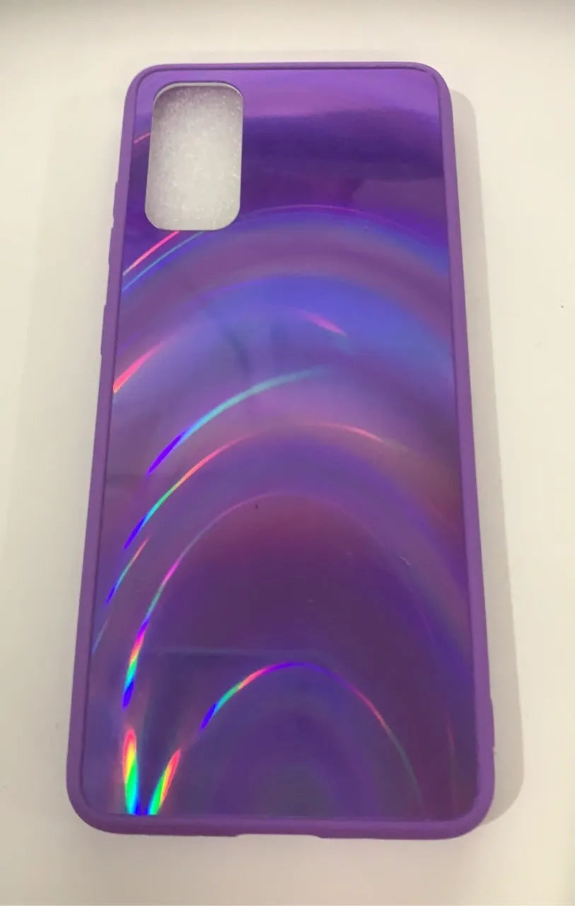 Marble pattern shockproof silicone phone case for Samsung Galaxy models on a table.