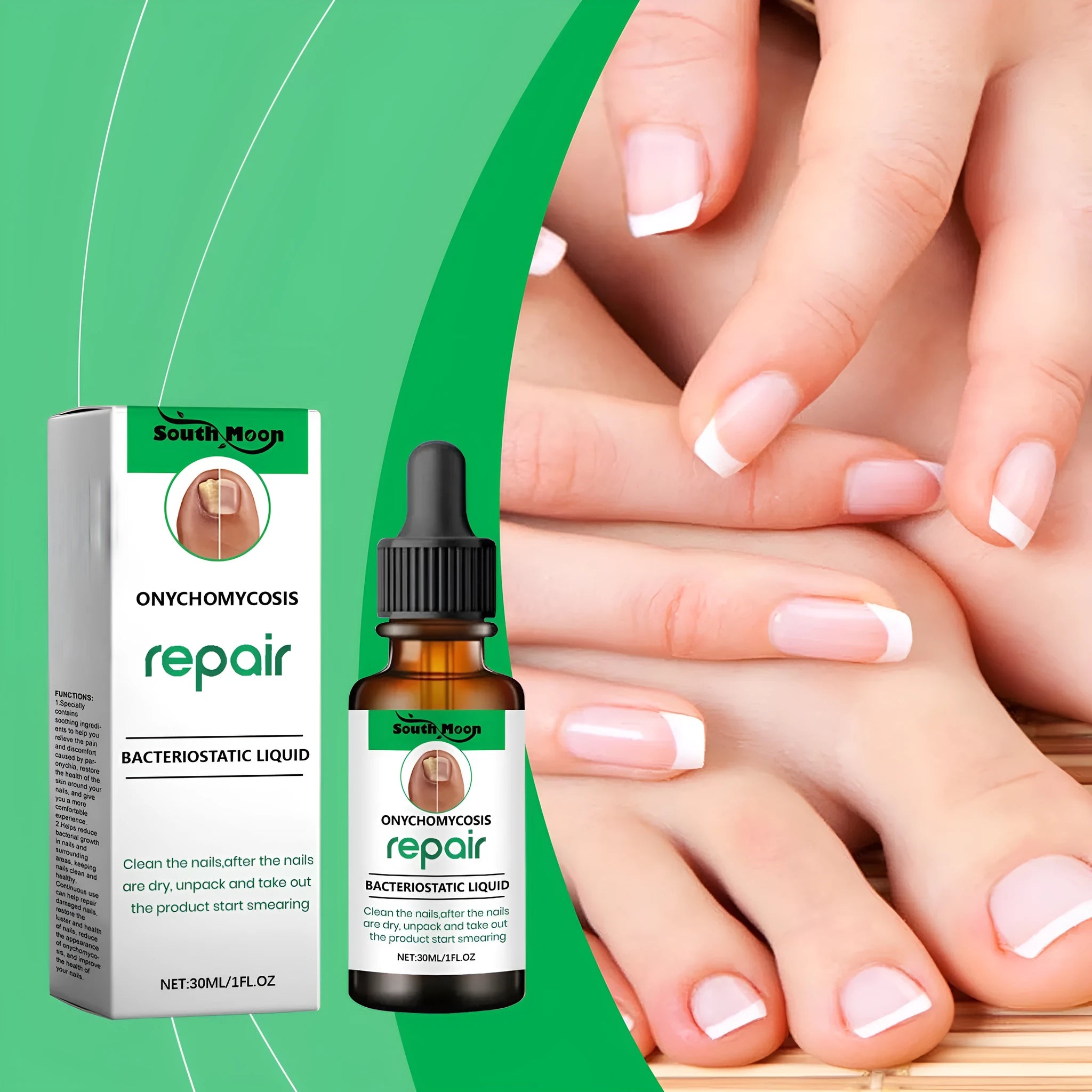 30ml bottle of clear nail nursing solution for daily nail care