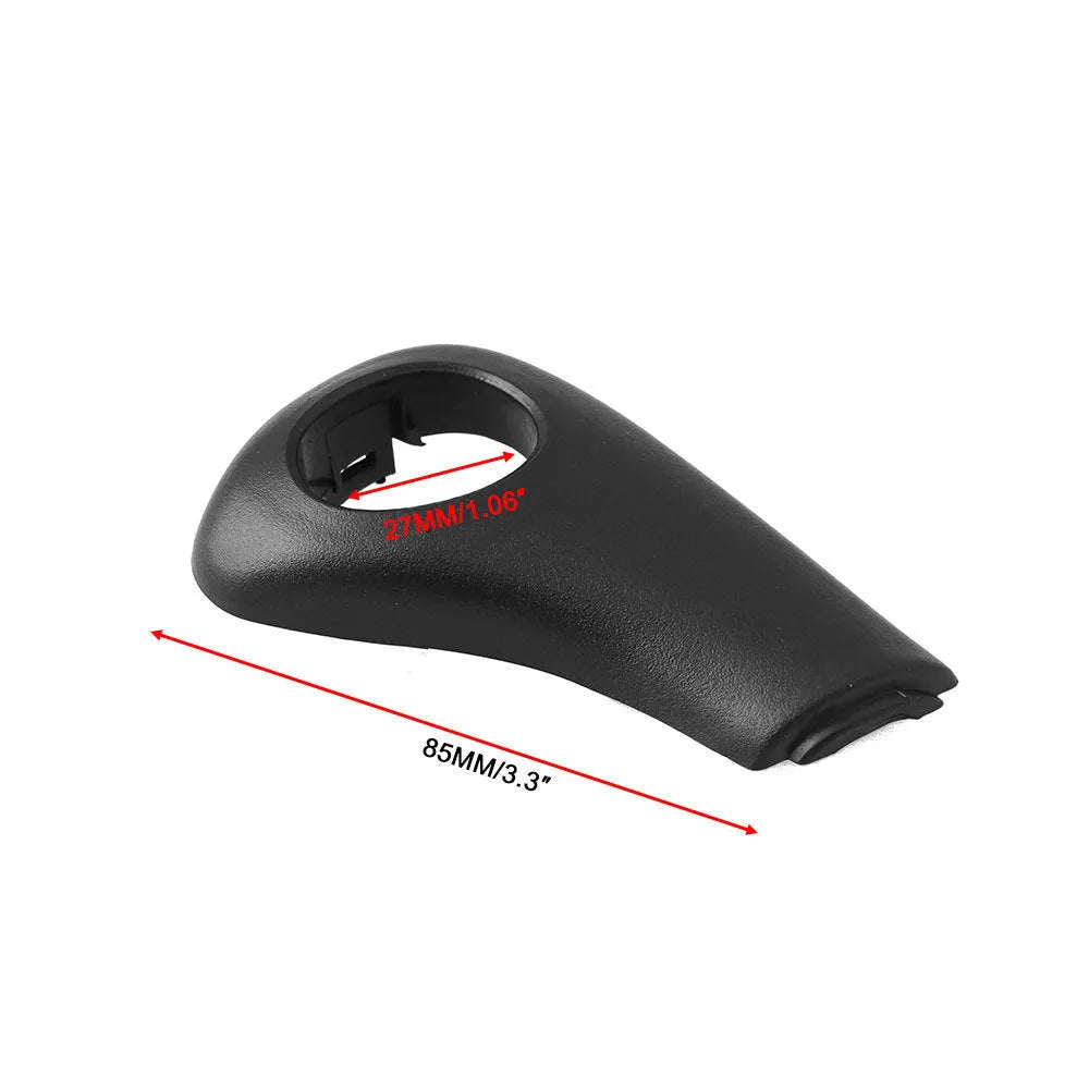 Black plastic shift button, spring, and side plate for Honda Accord 2003-2005.