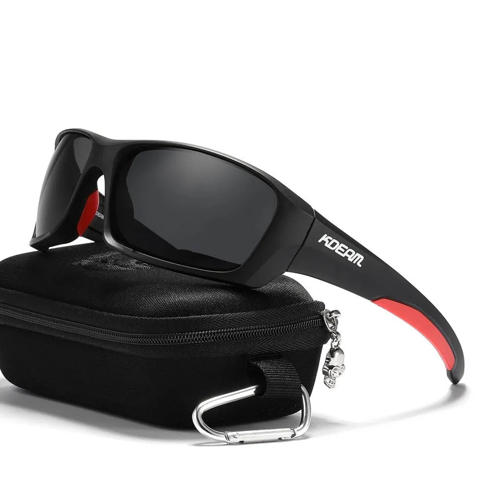 Ultralight polarised sports sunglasses with TR90 frame and silicone nose pad in colour option C1