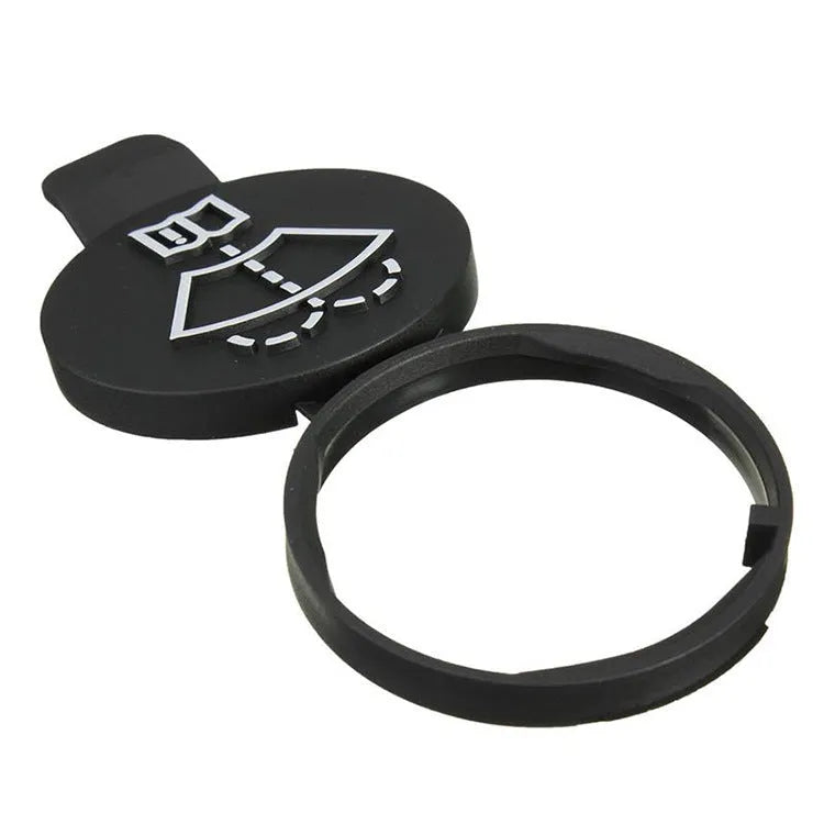 Black plastic wiper spray bottle cover for Chevrolet GMC Buick Cadillac Saab OE 13227300