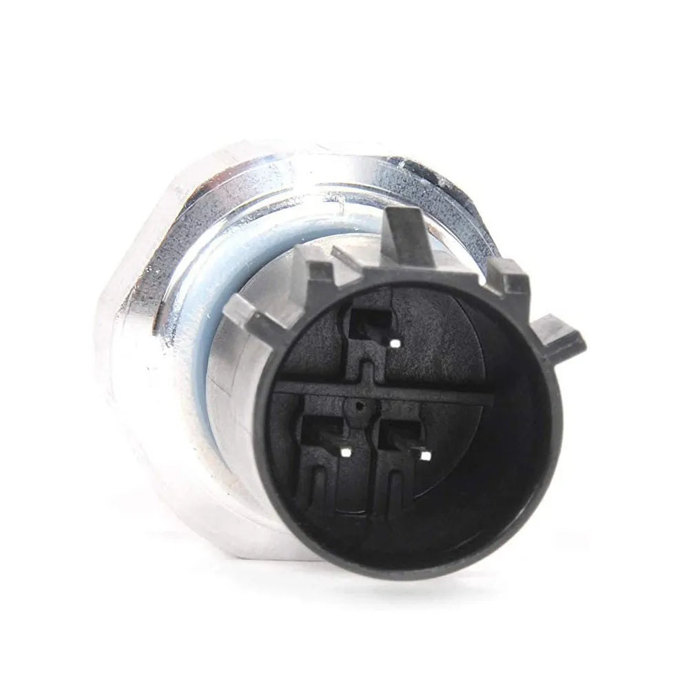 Silver automobile fuel pressure sensor with metal housing