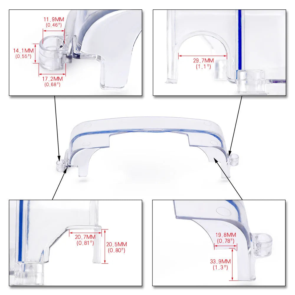 Transparent plastic car gear shift cover for Lexus and Toyota vehicle retrofit