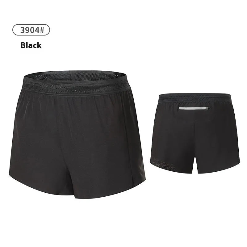 Men's solid colour polyester basketball shorts with low waist design