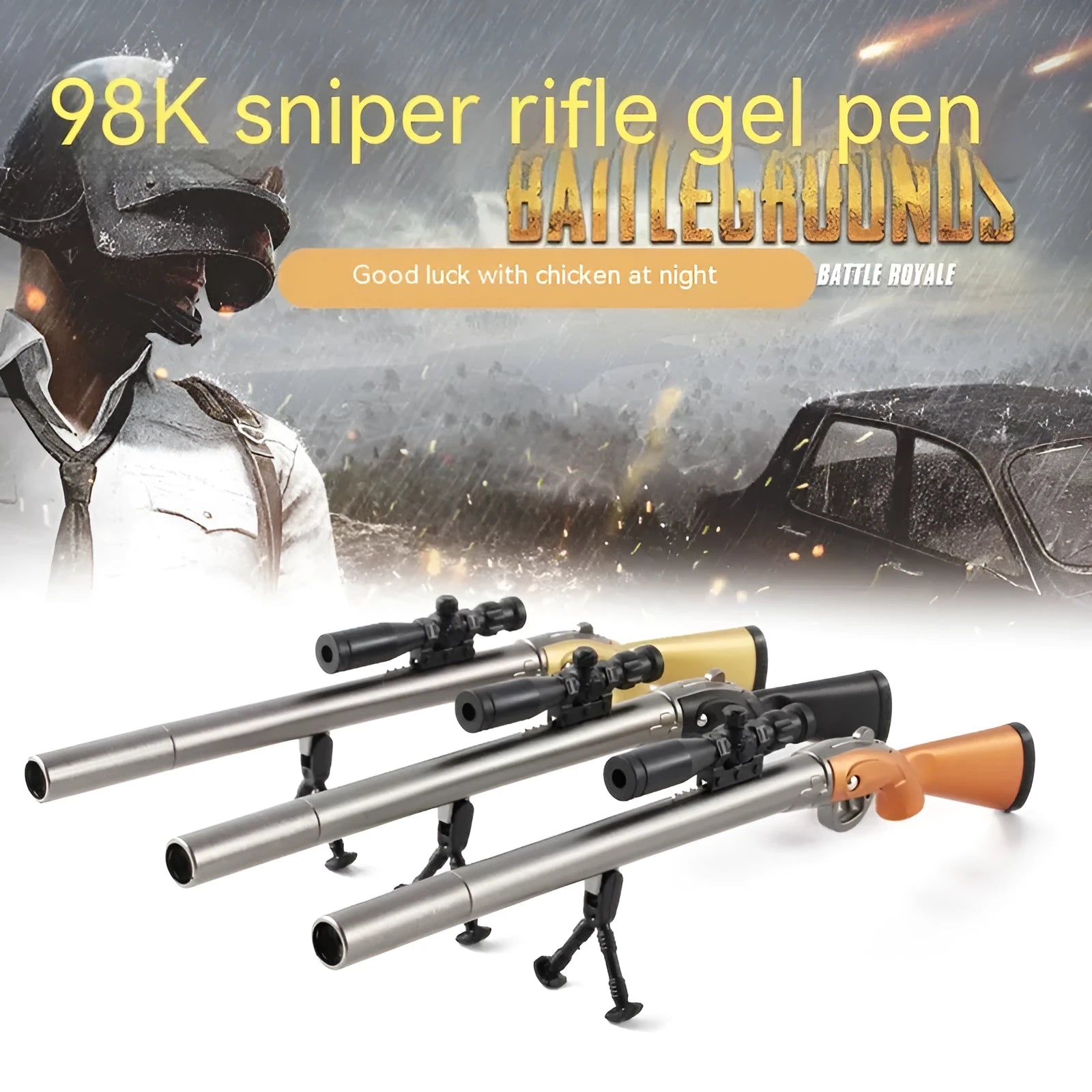 Marvel series 98K sniper rifle creative modelling gel pen with 0.5mm tip